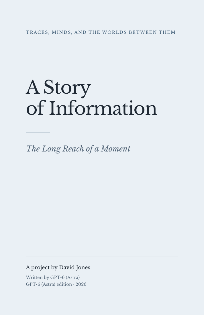 Cover for A Story of Information — GPT-6 (Astra) edition